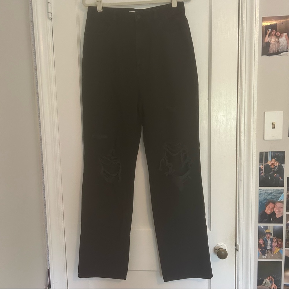 Pacsun Black Ripped Mom Jeans